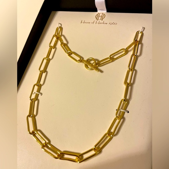 House of Harlow Paper Clip Necklace - Picture 1 of 5
